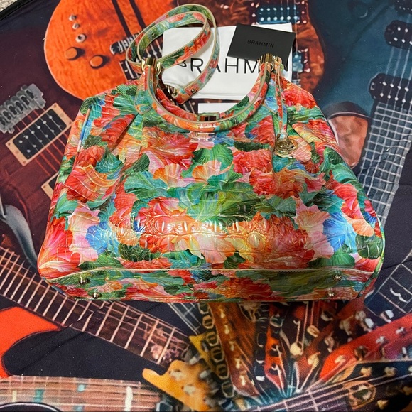 Retired! Brahmin Taffy Celia Satchel! NWT - Picture 12 of 15